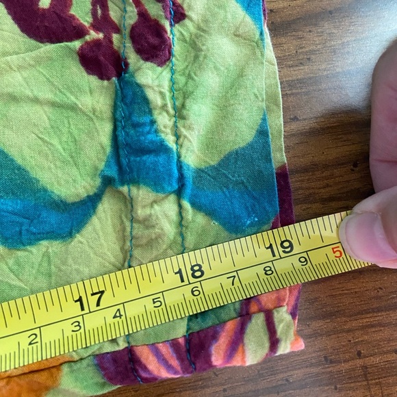 JAMS WORLD Teaberry Floral Cropped Pants Made in Hawaii Sz XL - Picture 10 of 10